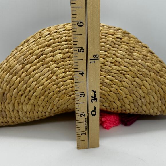 Funky Monkey Women's Half Moon Basket Weave Boho Clutch Purse - Picture 2 of 9